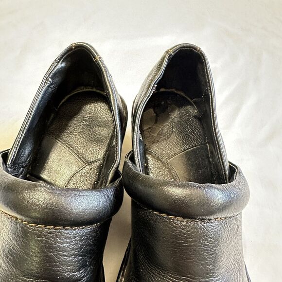 Thom Mc An Clogs Womens 9 M US Black Leather Slip On Shoes Walking Work - Picture 10 of 10